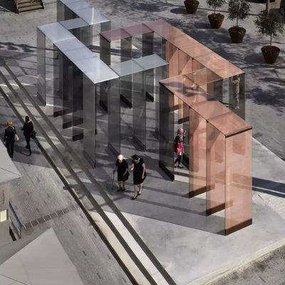 Γδαρσίματος ανθεκτικό πλέγμα καλωδίων γυαλιού επένδυσης ηλέκτρινο 6.5mm τοποθετημένο σε στρώματα