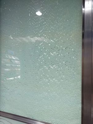 Στερεό κρύσταλλο 190X190mm τούβλα φραγμών γυαλιού 12mm με το πλαίσιο χάλυβα