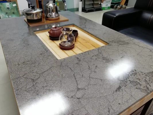 Γκρίζο Tabletop σκλήρυνε τις πολυστρωματικές τοποθετημένες σε στρώματα ύφασμα επιτροπές γυαλιού