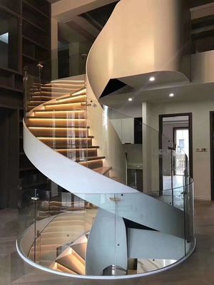 Το διαφανές κιγκλίδωμα Frameless έκαμψε το τοποθετημένο σε στρώματα γυαλί