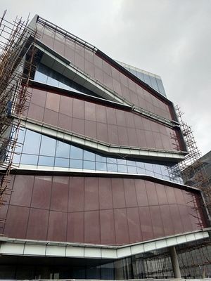 Στρογγυλό πλέγμα καλωδίων ακρών ανώμαλο 0.38MM τοποθετημένες σε στρώματα επιτροπές γυαλιού