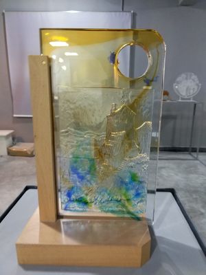 Μικροσκοπικό γυαλί τέχνης κρυστάλλου Liuli πολυελαίων διακοσμήσεων φυσαλίδων